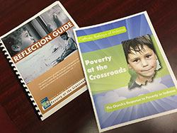 “Poverty at the Crossroads: The Church’s Response to Poverty in Indiana” and a reflection guide on the pastoral letter have helped Catholics across central and southern Indiana understand the spiritual roots of the Church’s ministry of charity, and consider new ways that they can reach out to people in need, which is itself a form of evangelization. (Photo by Natalie Hoefer)