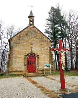 Pictured on Jan. 14 is the Our Lady of Monte Cassino Shrine near St. Meinrad. The church was dedicated in 1870, and is a frequent destination for pilgrims. (Photo by Katie Briedenbach)